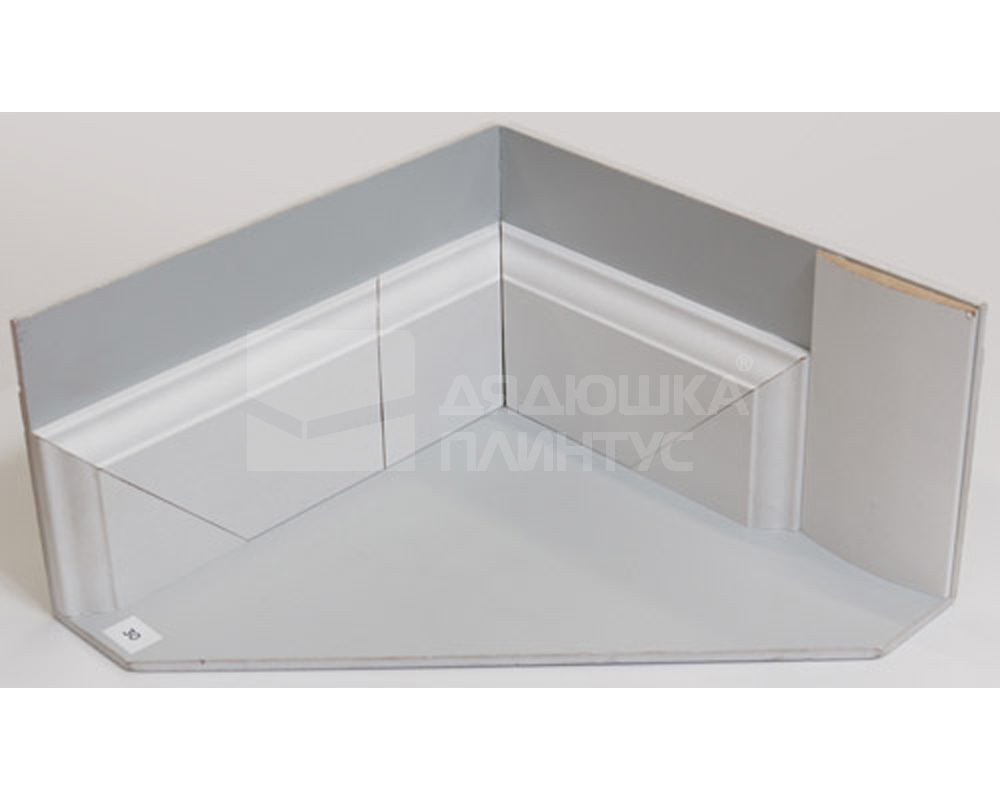 Плинтус МДФ Smartprofile 3D wood 80А Белый под покраску