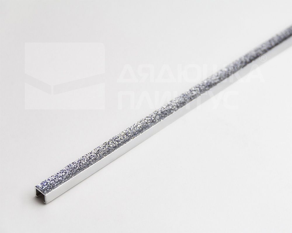 Профиль алюминиевый П-образный Alumacer 8*10мм 2,4м Серый антрацит
